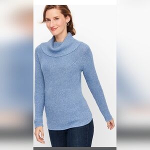 Cotton Modal Cowlneck Sweater - Marl